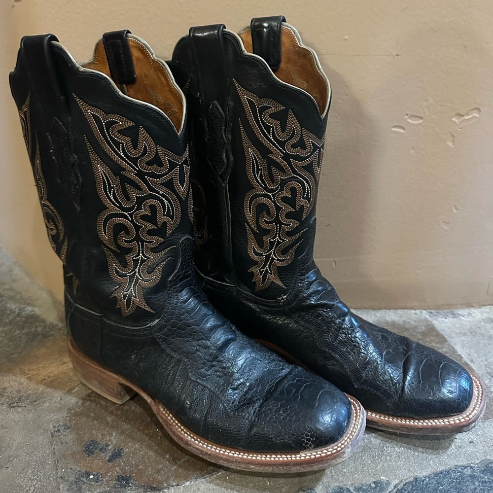 LUCCHESE Ostrich Leg Boots